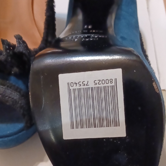 Marc by Marc Jacobs Blue Suede and With Black Ribbon Trimmed Footwear - Picture 7 of 8